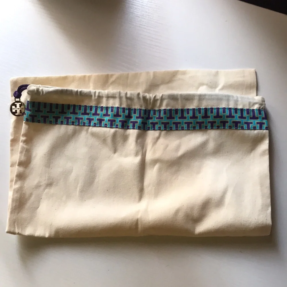Tory Burch fabric sachel dust bag 12x15”